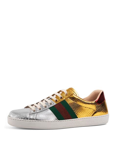 gucci loved sneakers review|Gucci ace metallic snakeskin sneakers.